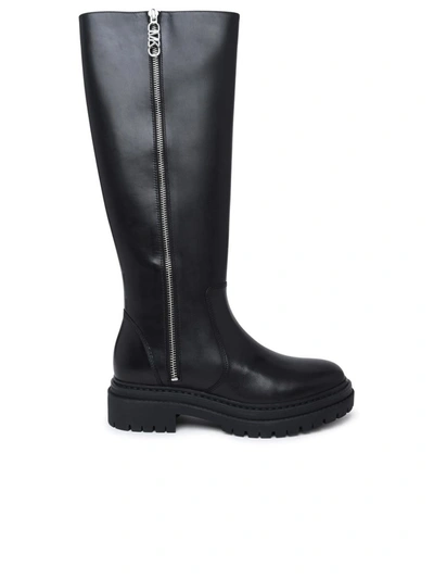 Shop Michael Michael Kors 'regan' Black Leather Boots