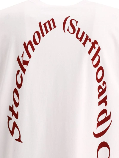 Shop Stockholm Surfboard Club "alko" T-shirt In White