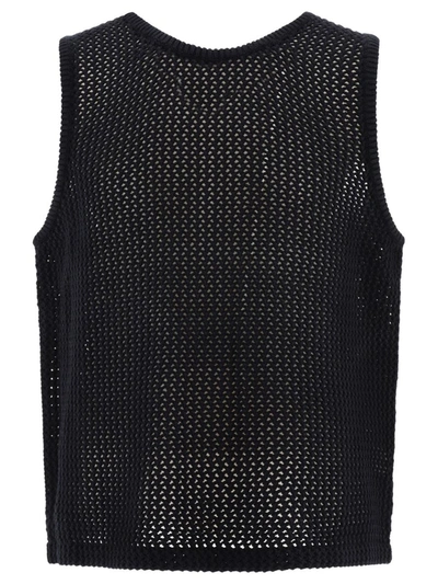 Shop Stussy Stüssy "o'dyed Mesh" Tank Top In Black