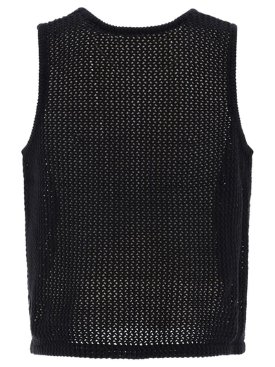 Shop Stussy Stüssy "o'dyed Mesh" Tank Top In Black