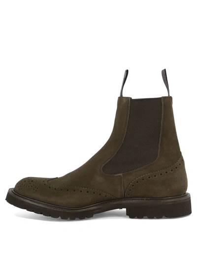Tricker's Men's "henry Flint" Ankle Boots In Beige