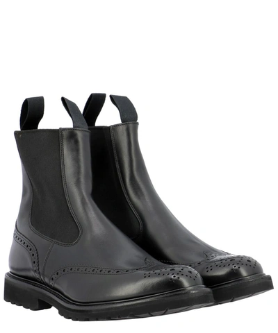 Shop Tricker's "henry" Ankle Boots In Black