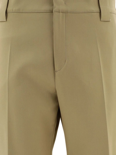 Shop Valentino "maison " Trousers In Beige