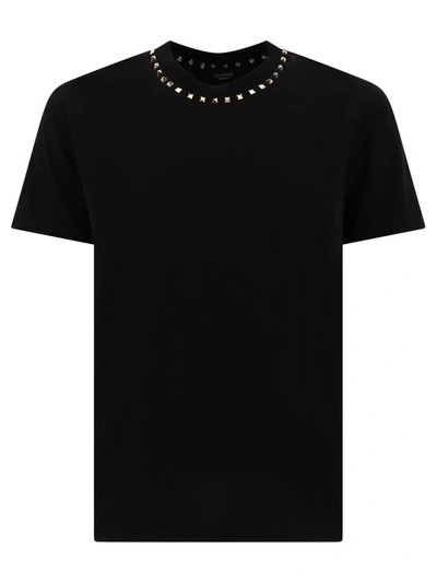 Shop Valentino " Black Untitled" T-shirt