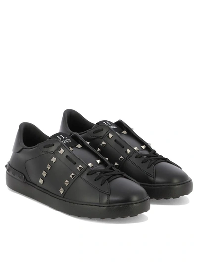 Shop Valentino Garavani "rockstud Untitled" Sneakers In Black