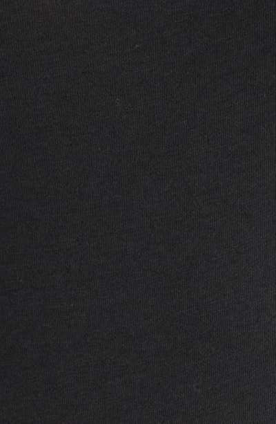 Shop Madewell Pointelle Split Neck Long Sleeve Thong Bodysuit In True Black