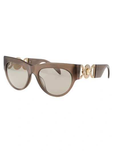Shop Versace Sunglasses In 5407/3 Opal Brown