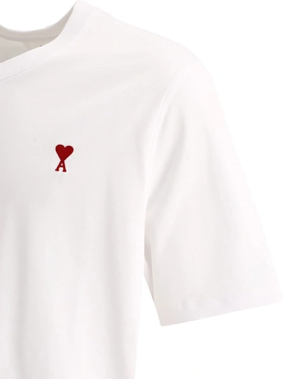 Shop Ami Alexandre Mattiussi Ami Paris "ami De Coeur" T-shirt In White