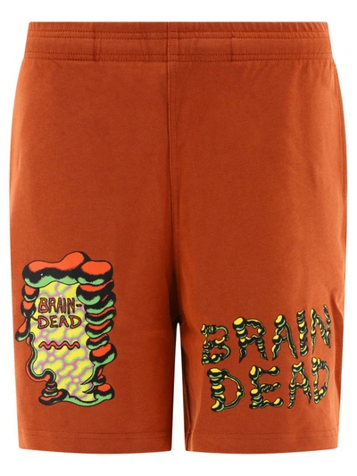 Shop Brain Dead "tetsunori Tawaraya" Shorts In Orange