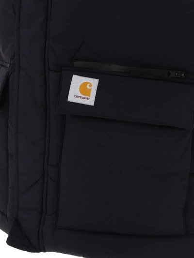 Shop Carhartt Wip "milton" Vest Jacket In Black