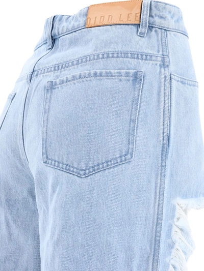 Shop Dion Lee "classic Frayed" Jeans In Blue