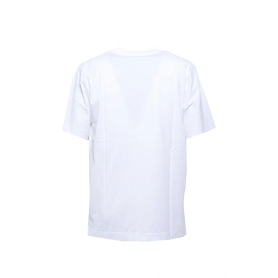 Shop Etudes Studio Études White Cotton Wonder T-shirt With Logo Print Etudes