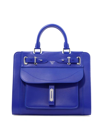 Shop Fontana Milano 1915 "a Lady" Handbag In Blue