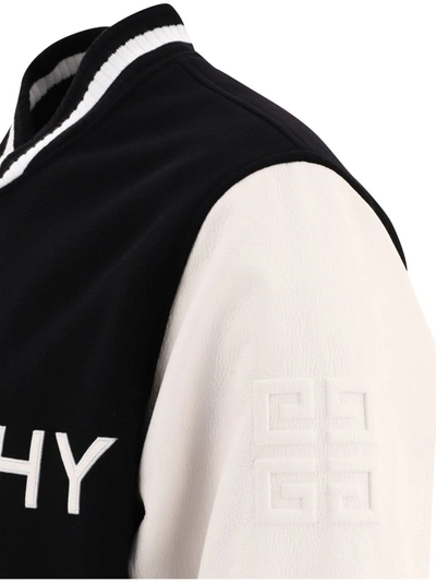 Shop Givenchy "" Varsity Jacket In Black