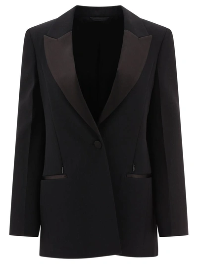 Shop Givenchy Tuxedo Blazer In Black