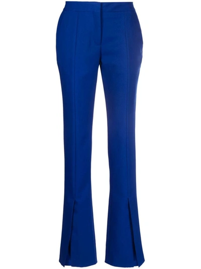 Shop Off-white Trousers In Blue