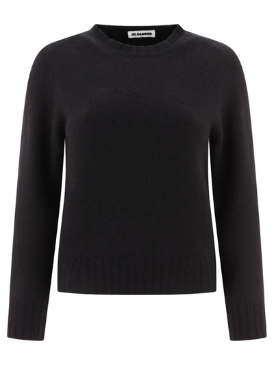 Shop Jil Sander Merino Wool Sweater In Black
