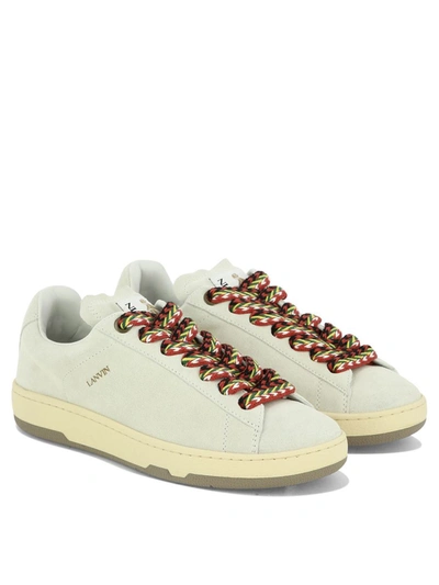 Shop Lanvin "lite Curb" Sneakers In Beige