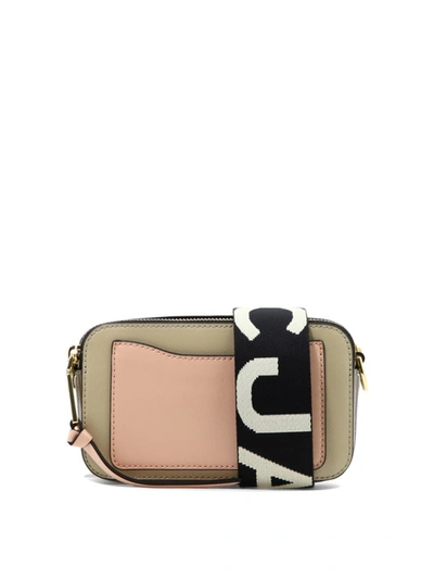 Shop Marc Jacobs "the Snapshot" Crossbody Bag In Beige