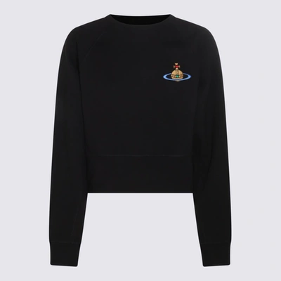 Shop Vivienne Westwood Black Cotton Orb Sweatshirt