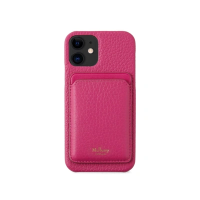 Shop Mulberry Iphone 12 Case With Magsafe Wallet In Pink