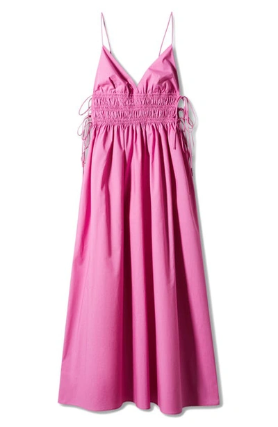 Shop Mango A-line Cotton Dress In Pink
