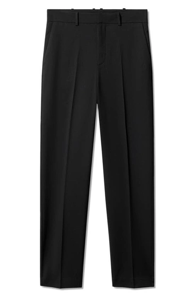 Shop Mango Straight Leg Suit Pants In Black
