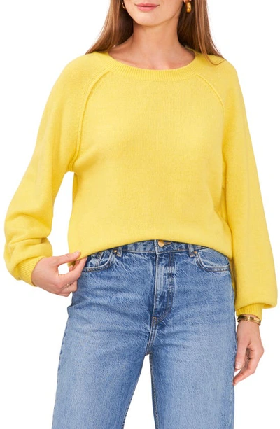 Shop Vince Camuto Raglan Sleeve Sweater In Citron