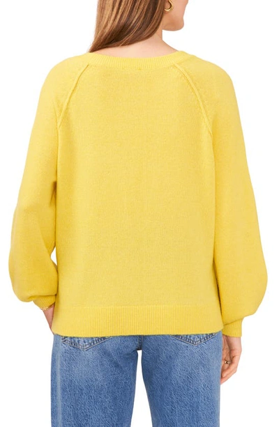 Shop Vince Camuto Raglan Sleeve Sweater In Citron