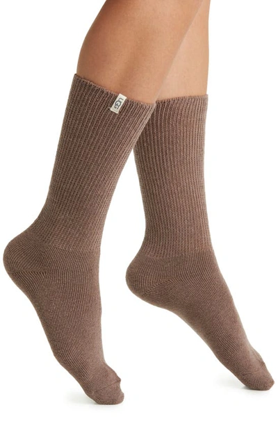 Ugg Shealy Cozy Crew Socks In Allspice