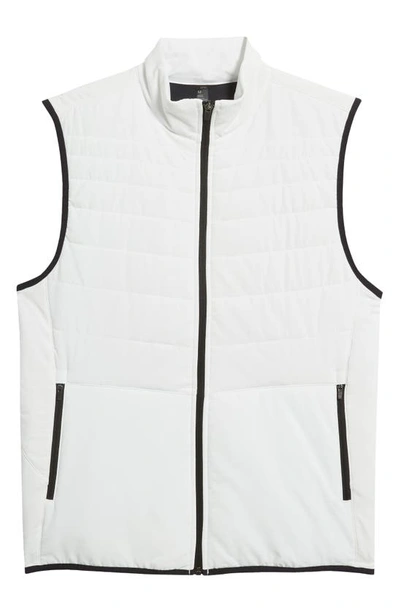 Shop Zella Raid Quilted Insulated Vest In Blue Hint