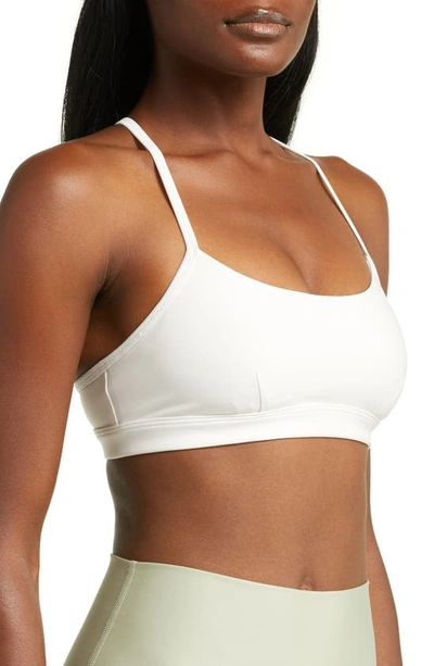 Shop Alo Yoga Airlift Intrigue Bra In Ivory