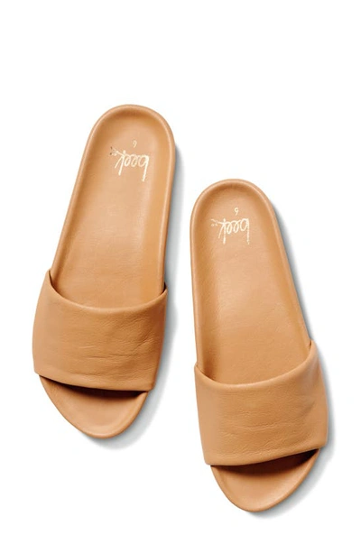 Shop Beek Gallito Slide Sandal In Honey/ Honey