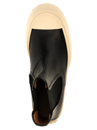 Shop Marni Pablo Boots, Ankle Boots White/black