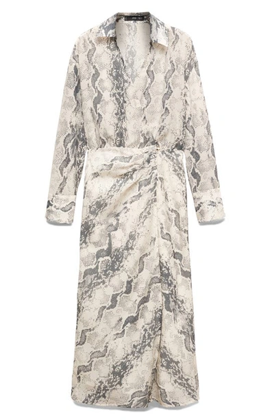 Mango Robe In Off White