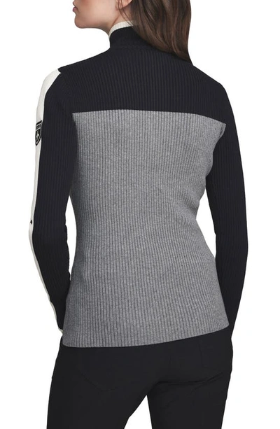 Shop Alp N Rock Ali Ii Rib Half Zip Sweater In Heather Grey