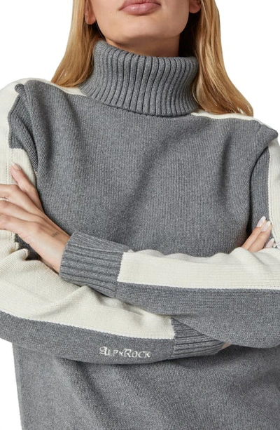 Shop Alp N Rock Killian Turtleneck Sweater In Heather Grey