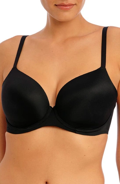 Shop Freya Undetected Underwire Convertible T-shirt Bra In Black