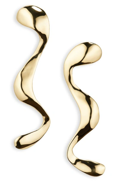 Shop Faris Viva Drop Earrings In Gold