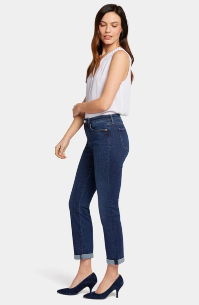 Shop Nydj Sheri Cuffed Straight Leg Jeans In Cambridge