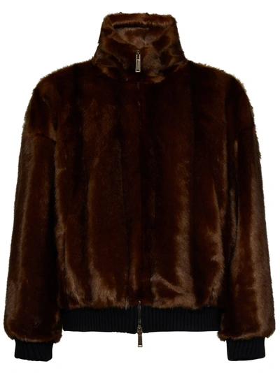Shop Dsquared2 Jacket In Brown