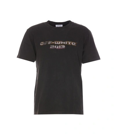 Shop Off-white Oversize T-shirt With Logo And Print In Black