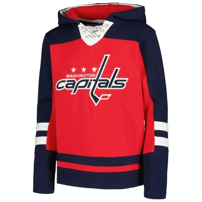 Shop Outerstuff Youth Tj Oshie Red Washington Capitals Ageless Must-have V-neck Name & Number Pullover Hoodie