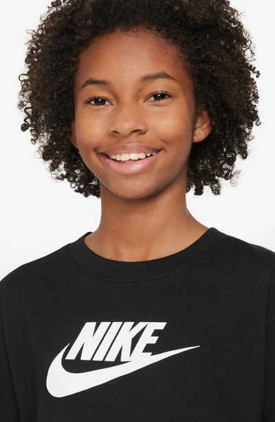 Shop Nike Kids' Sportswear Long Sleeve Logo T-shirt In Black
