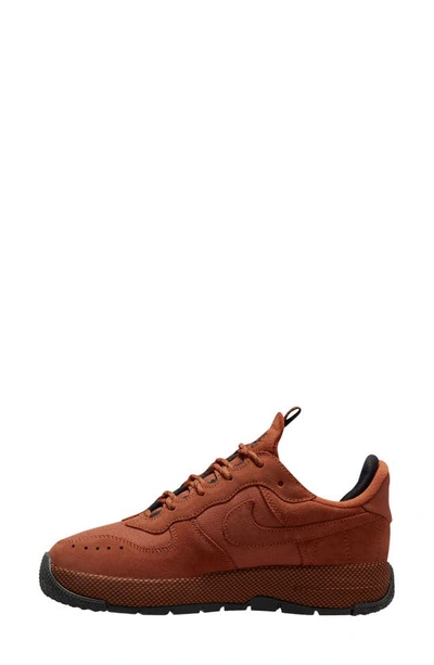 Shop Nike Air Force 1 Wild Hiking Sneaker In Orange/ Orange/ Black