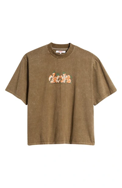 Shop Checks Froggy Cotton Graphic T-shirt In Brown