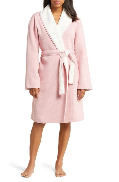 Shop Ugg Anabella Reversible Robe In Clay Pink