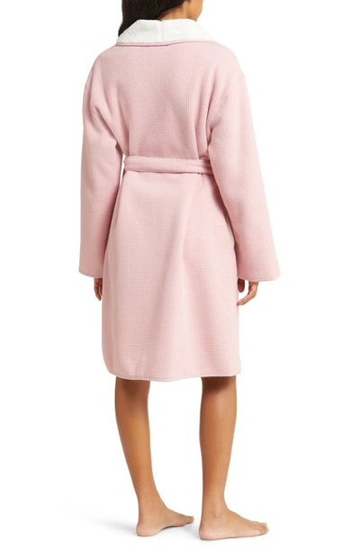 Shop Ugg Anabella Reversible Robe In Clay Pink