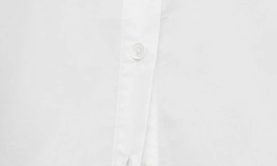 Shop Allsaints Eliana Cutout Cotton Poplin Button-up Shirt In White