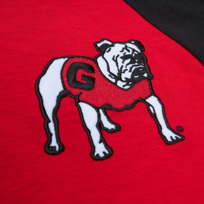 Shop Mitchell & Ness Red Georgia Bulldogs Legendary Slub Raglan Long Sleeve T-shirt